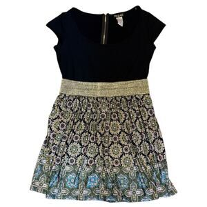 Baby Phat Vintage Y2K Black Medallion Floral Dress Size 1X